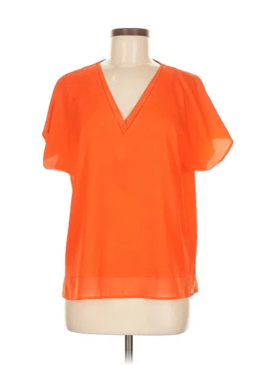 Pre-owned Dkny Short Sleeve T-shirt In Orange