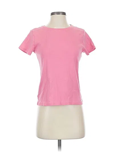 Pre-owned Dkny Short Sleeve T-shirt In Pink