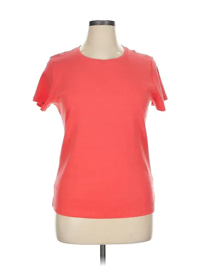 Pre-owned Dkny Short Sleeve T-shirt In Red