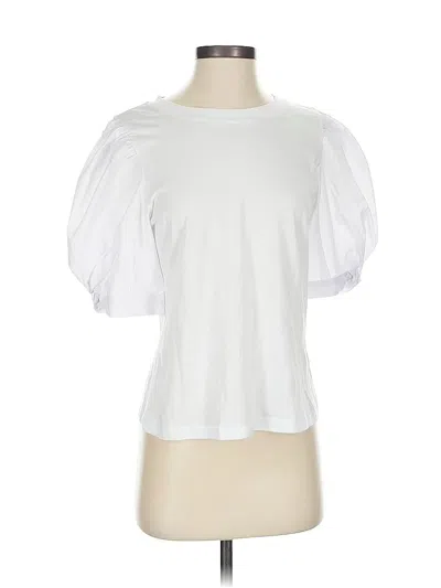 Pre-owned Dkny Short Sleeve T-shirt In White