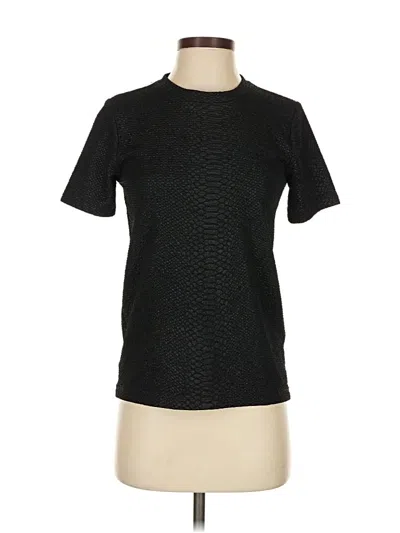 Pre-owned Dkny Short Sleeve T-shirt In Black