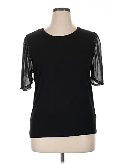 Pre-owned Dkny Short Sleeve T-shirt In Black