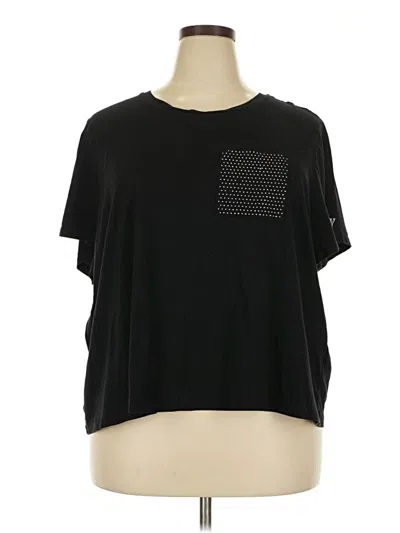 Pre-owned Dkny Short Sleeve T-shirt In Black