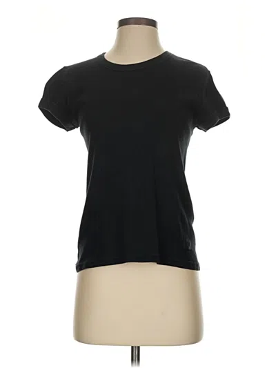 Pre-owned Dkny Short Sleeve T-shirt In Black