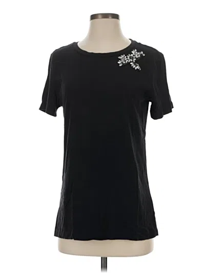 Pre-owned Dkny Short Sleeve T-shirt In Black