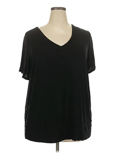 Pre-owned Dkny Short Sleeve T-shirt In Black