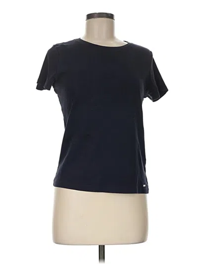 Pre-owned Dkny Short Sleeve T-shirt In Black