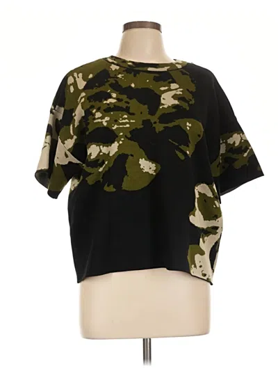 Pre-owned Dkny Short Sleeve T-shirt In Black