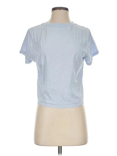 Pre-owned Dkny Short Sleeve T-shirt In Blue