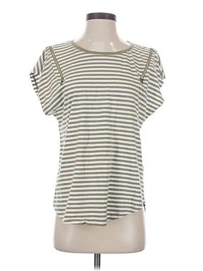 Pre-owned Dkny Short Sleeve T-shirt In Ivory