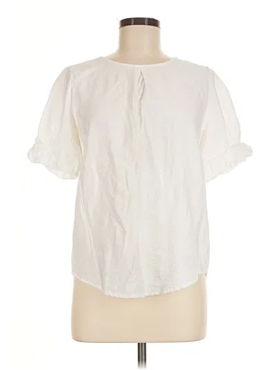 Pre-owned Dkny Short Sleeve T-shirt In Ivory