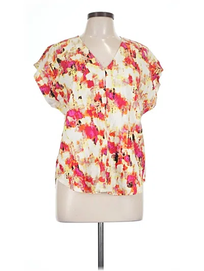 Pre-owned Dkny Short Sleeve T-shirt In Ivory