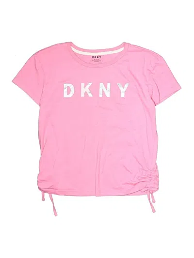 Pre-owned Dkny Kids' Short Sleeve T-shirt In Pink