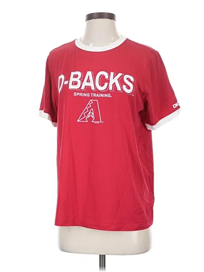 Pre-owned Dkny Short Sleeve T-shirt In Red