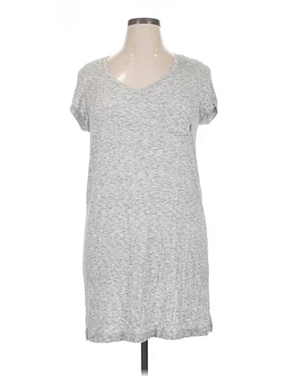 Pre-owned Dkny Short Sleeve T-shirt In Silver