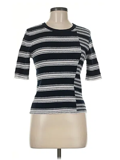 Pre-owned Dkny Short Sleeve T-shirt In Silver