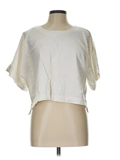 Pre-owned Dkny Short Sleeve T-shirt In White