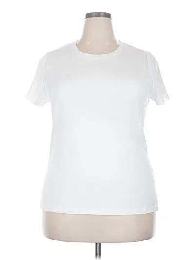 Pre-owned Dkny Short Sleeve T-shirt In White
