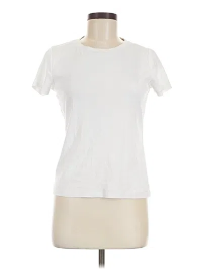 Pre-owned Dkny Short Sleeve T-shirt In White