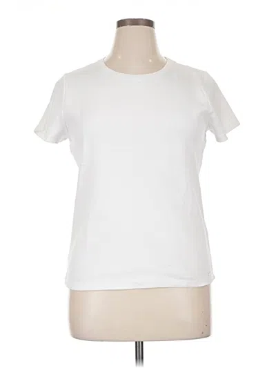 Pre-owned Dkny Short Sleeve T-shirt In White