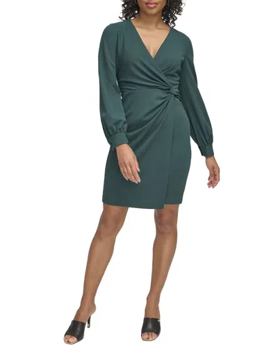 Dkny Side Knot Sheath Dress In Green