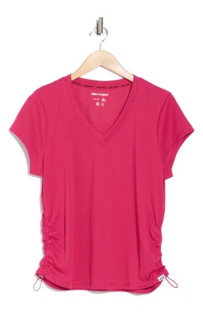 Dkny Side Ruched Tech T-shirt