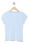 Dkny Side Ruched Tech T-shirt In Skyway Blue