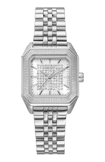 Dkny Signature Shape Tank Bracelet Watch, 27mm X 34mm In Orange