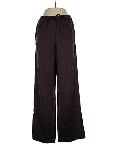 Pre-owned Dkny Silk Pants In Black