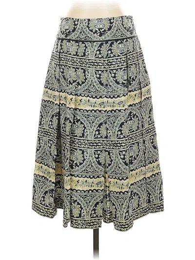 Pre-owned Dkny Silk Skirt In Blue