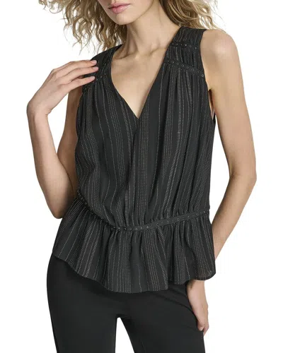 DKNY SILVER STUDDED TOP