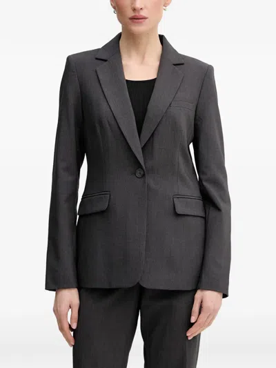 Dkny Single-breasted Blazer In Black