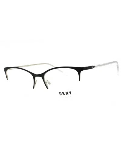 Dkny Sleek Oval Metal Eyeglasses In Black