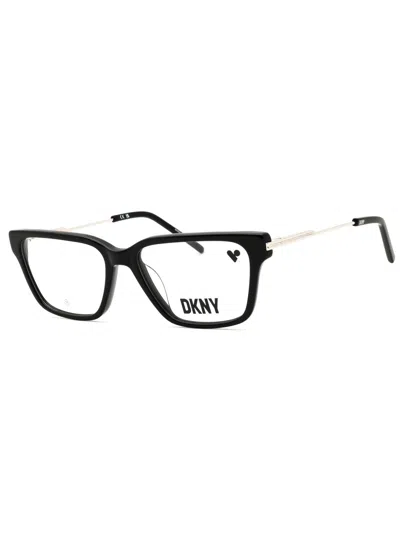 Dkny Sleek Rectangular Eyeglasses For Women In Black