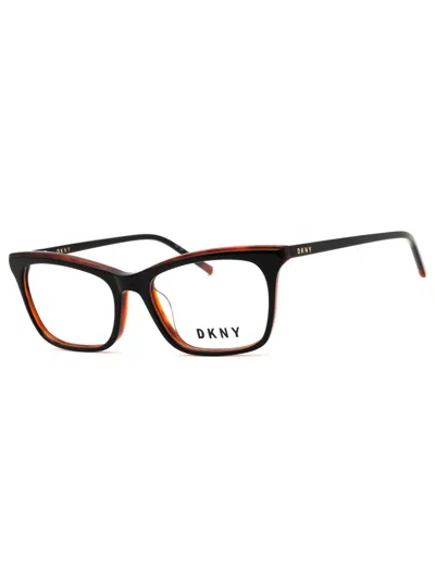 Dkny Sleek Rectangular Women's Eyeglasses In Black