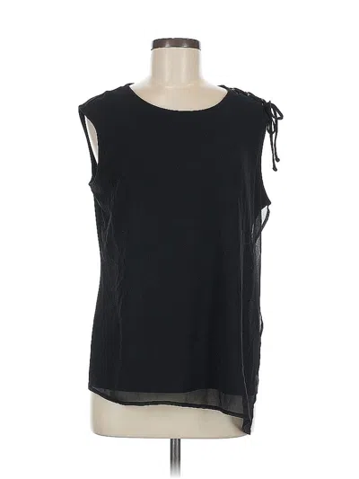 Pre-owned Dkny Sleeveless Blouse In Black