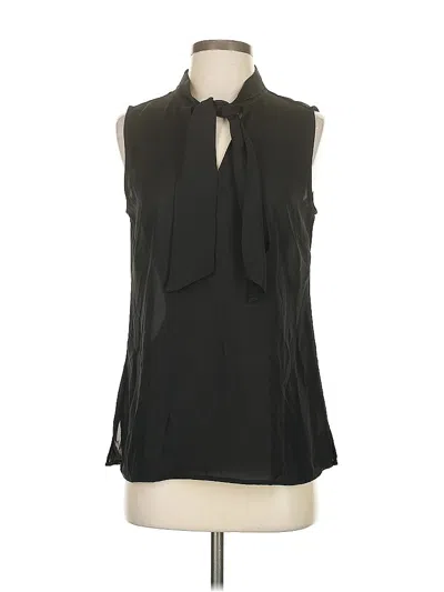 Pre-owned Dkny Sleeveless Blouse In Black