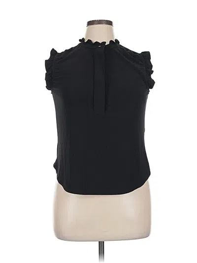 Pre-owned Dkny Sleeveless Blouse In Black