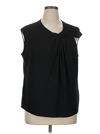 Pre-owned Dkny Sleeveless Blouse In Black