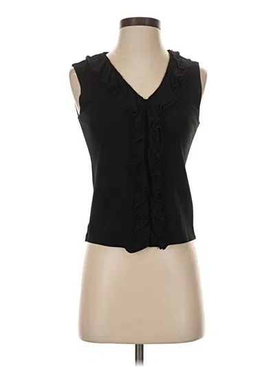 Pre-owned Dkny Sleeveless Blouse In Black