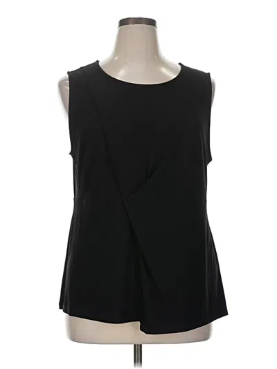 Pre-owned Dkny Sleeveless Blouse In Black