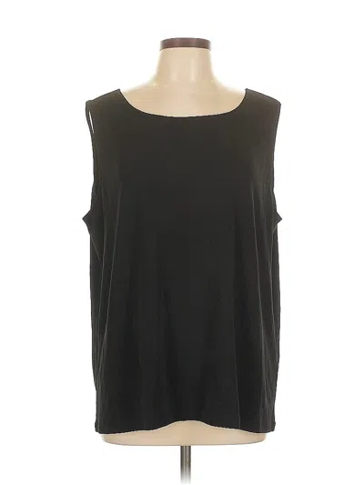 Pre-owned Dkny Sleeveless Blouse In Black