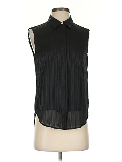 Pre-owned Dkny Sleeveless Blouse In Black