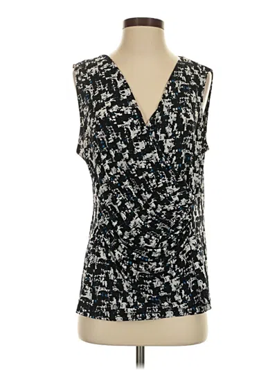Pre-owned Dkny Sleeveless Blouse In Black