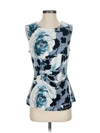 Pre-owned Dkny Sleeveless Blouse In Blue