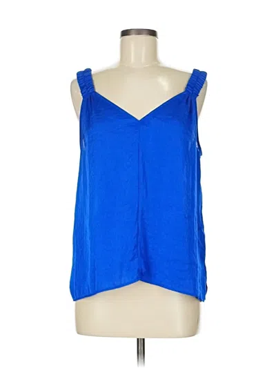 Pre-owned Dkny Sleeveless Blouse In Blue