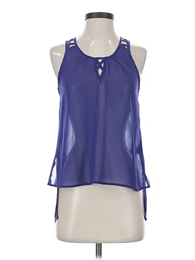 Pre-owned Dkny Sleeveless Blouse In Blue