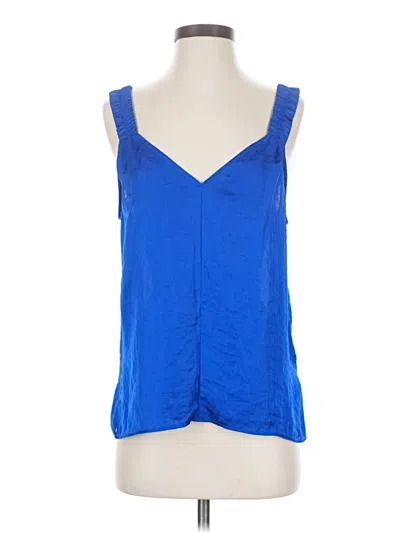 Pre-owned Dkny Sleeveless Blouse In Blue