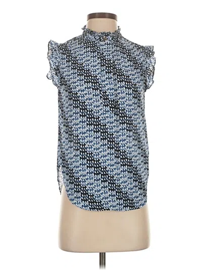 Pre-owned Dkny Sleeveless Blouse In Blue