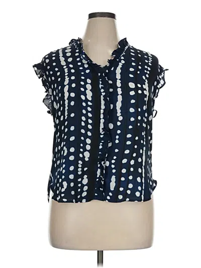 Pre-owned Dkny Sleeveless Blouse In Blue
